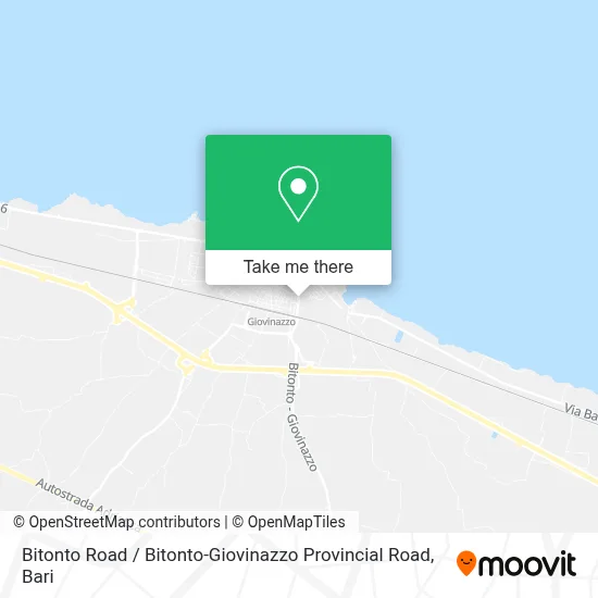 Bitonto Road / Bitonto-Giovinazzo Provincial Road map