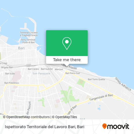 Ispettorato Territoriale del Lavoro Bari map