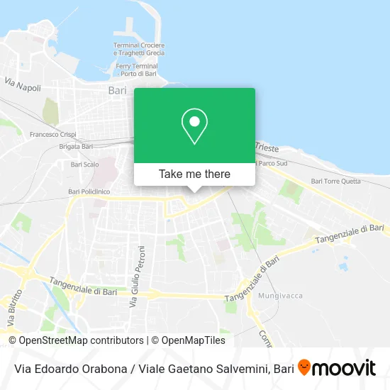 Via Edoardo Orabona / Viale Gaetano Salvemini map