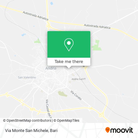 Via Monte San Michele map