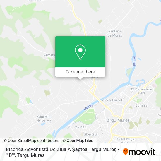 Biserica Adventistă De Ziua A Șaptea Târgu Mureș - ""B"" map