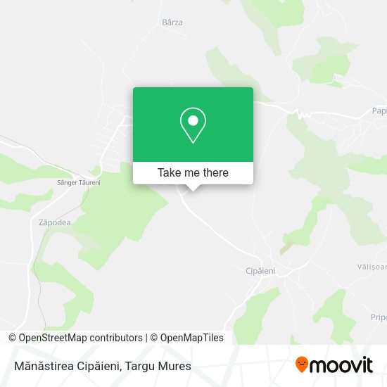 Mănăstirea Cipăieni map