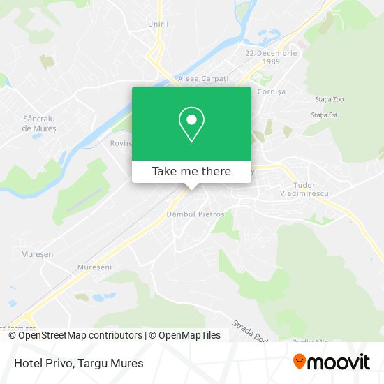 Hotel Privo map