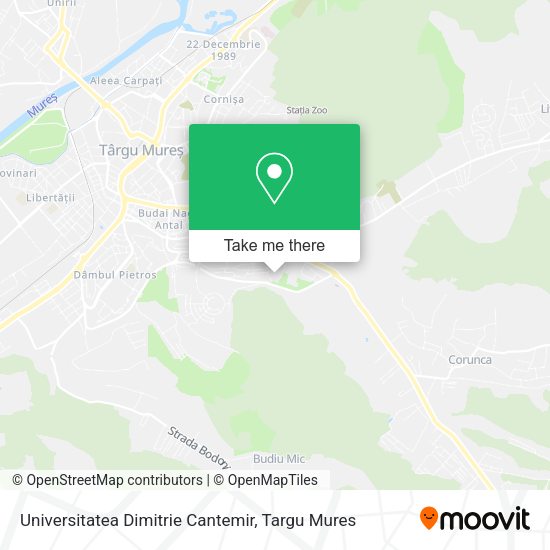 Universitatea Dimitrie Cantemir map