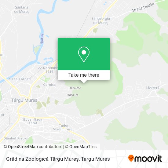 Grădina Zoologică Târgu Mureș map