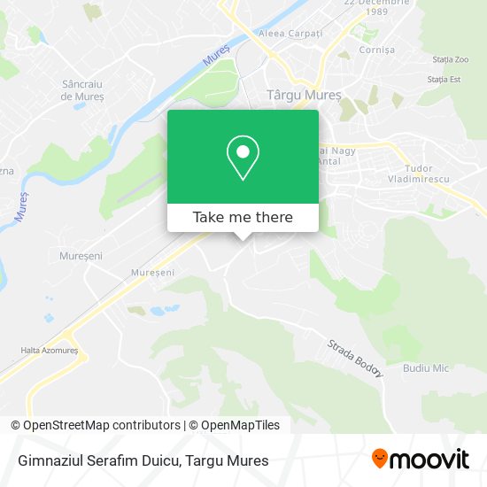 Gimnaziul Serafim Duicu map