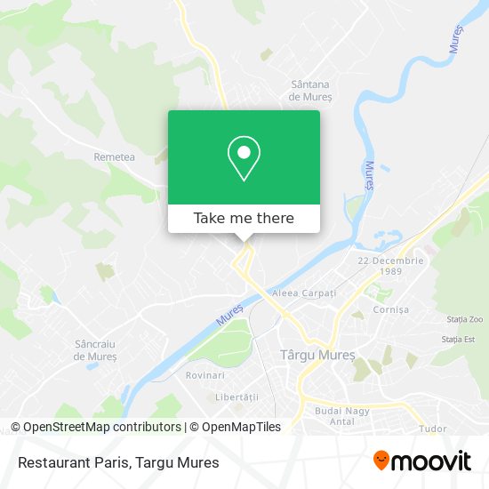 Restaurant Paris map
