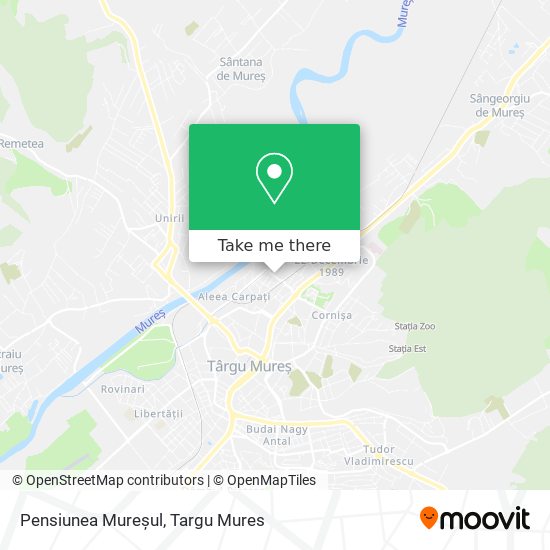 Pensiunea Mureșul map