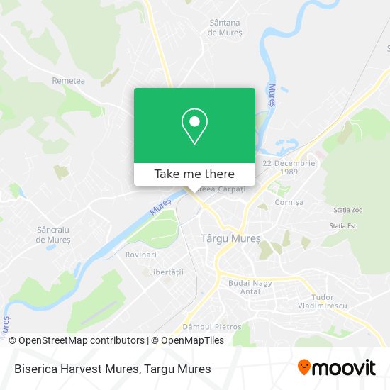 Biserica Harvest Mures map