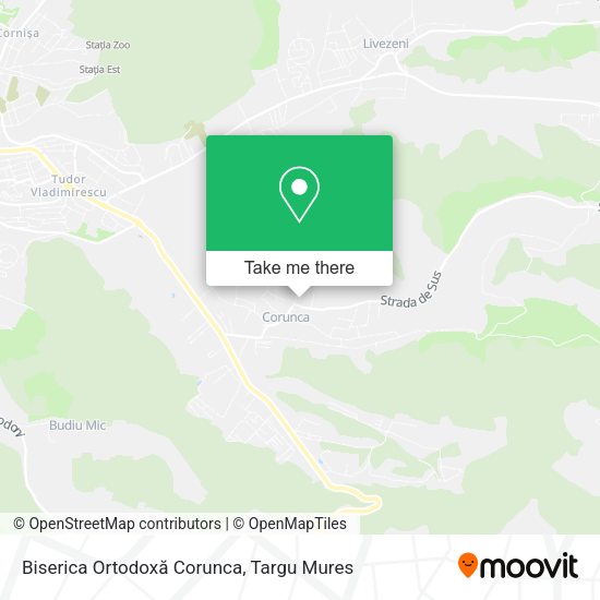 Biserica Ortodoxă Corunca map