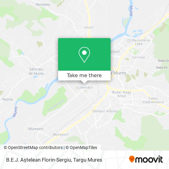 B.E.J. Aștelean Florin-Sergiu map