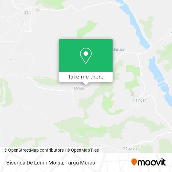 Biserica De Lemn Moișa map