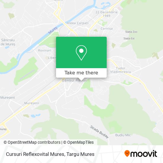 Cursuri Reflexovital Mures map