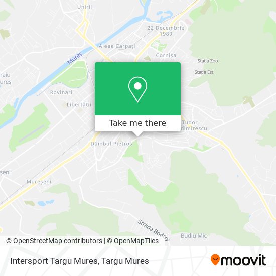 Intersport Targu Mures map