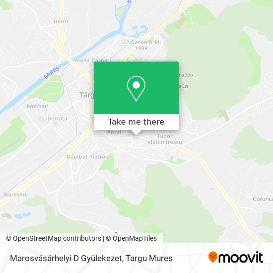 Marosvásárhelyi D Gyülekezet map