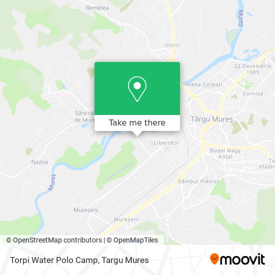 Torpi Water Polo Camp map