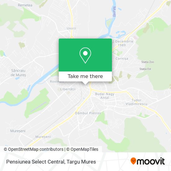 Pensiunea Select Central map