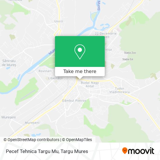 Pecef Tehnica Targu Mu map