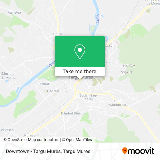 Downtown - Targu Mures map