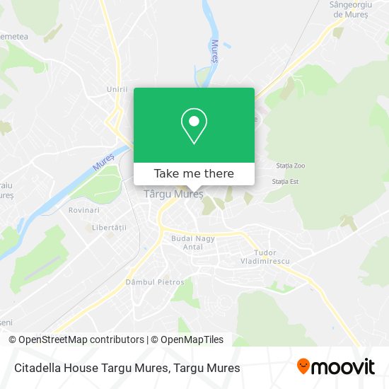 Citadella House Targu Mures map