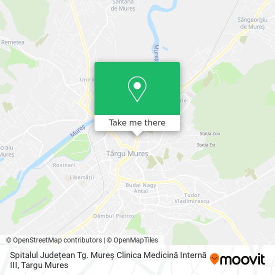 Spitalul Județean Tg. Mureș Clinica Medicină Internă III map