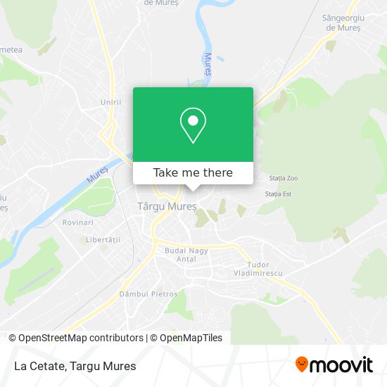 La Cetate map