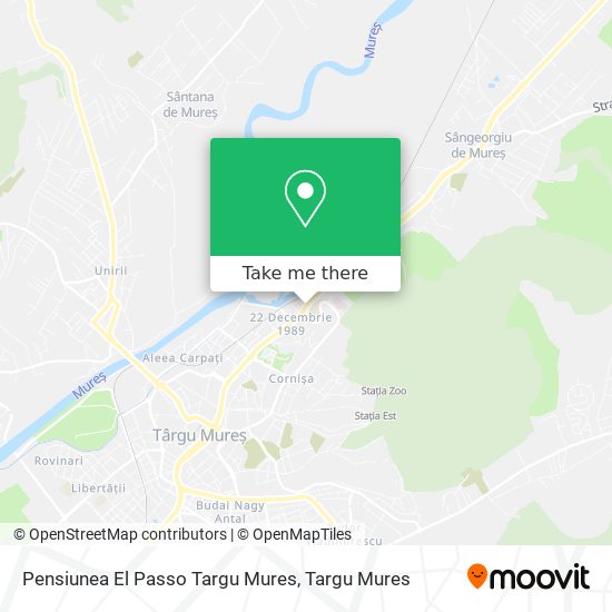 Pensiunea El Passo Targu Mures map