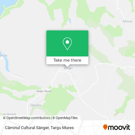 Căminul Cultural Sânger map