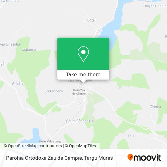 Parohia Ortodoxa Zau de Campie map