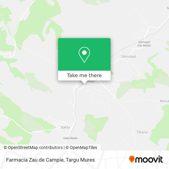 Farmacia Zau de Campie map