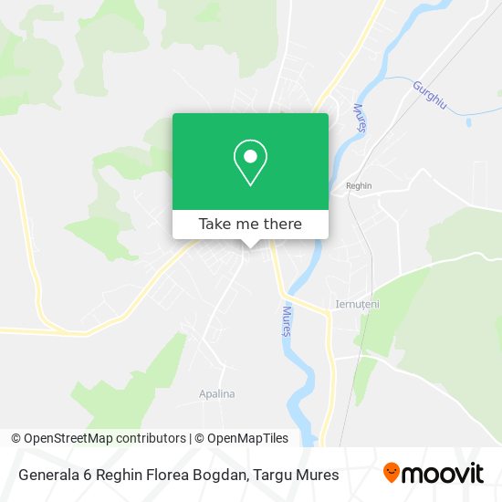 Generala 6 Reghin Florea Bogdan map
