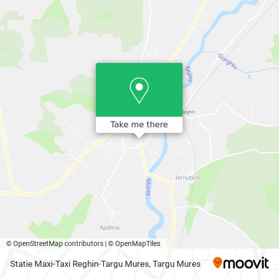 Statie Maxi-Taxi Reghin-Targu Mures map