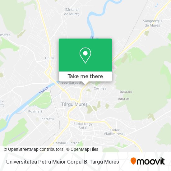 Universitatea  Petru Maior  Corpul B map