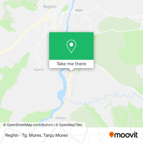Reghin - Tg. Mures map
