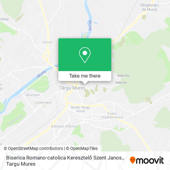 Biserica Romano-catolica Keresztelő Szent Janos. map