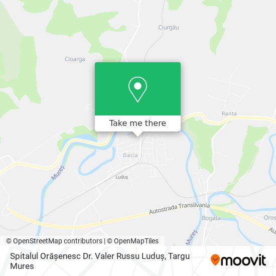 Spitalul Orășenesc Dr. Valer Russu Luduș map