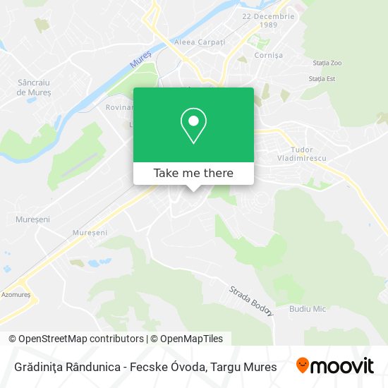 Grădiniţa  Rândunica  -  Fecske  Óvoda map