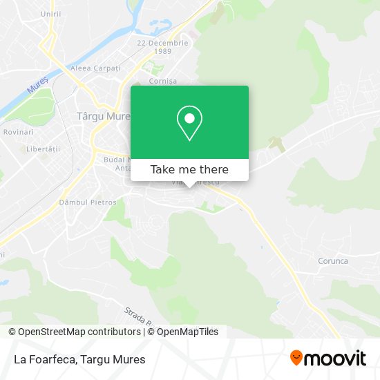 La Foarfeca map
