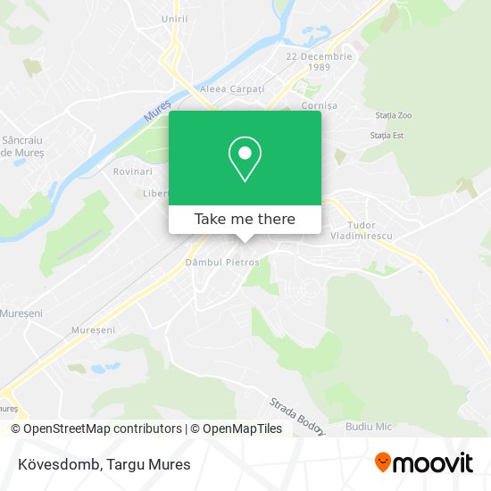 Kövesdomb map