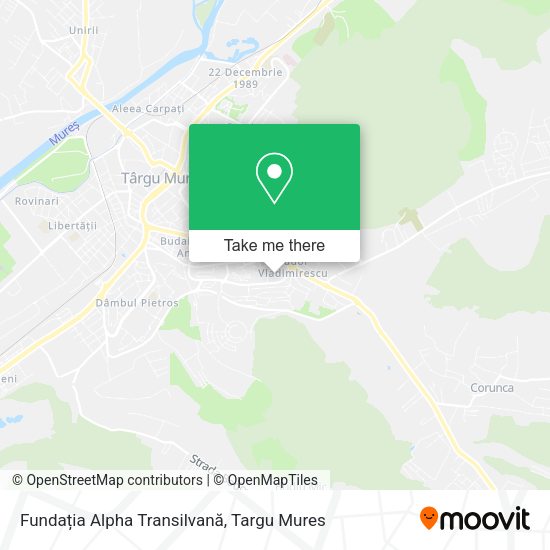 Fundația Alpha Transilvană map