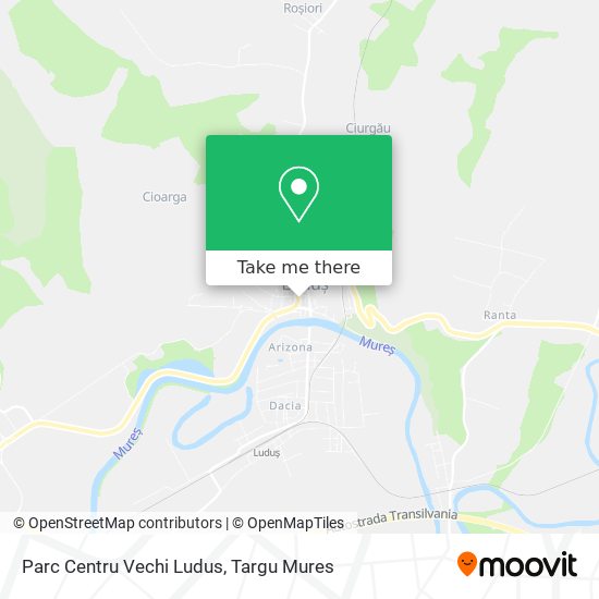 Parc Centru Vechi Ludus map