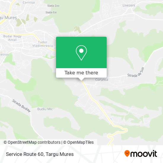 Service Route 60 map