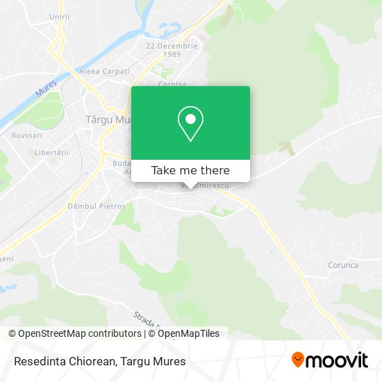 Resedinta Chiorean map