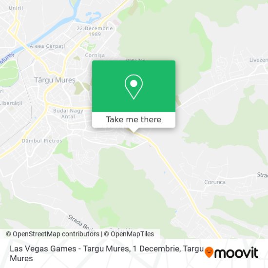 Las Vegas Games - Targu Mures, 1 Decembrie map