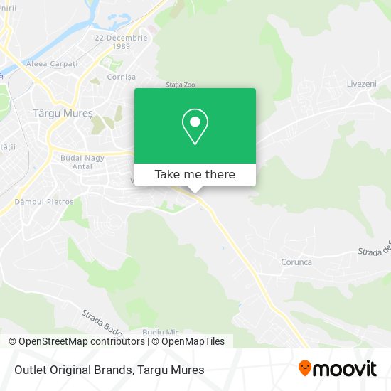 Outlet Original Brands map
