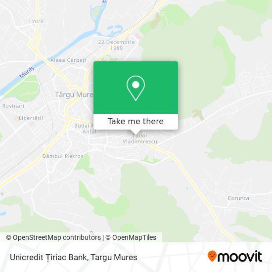 Unicredit Țiriac Bank map