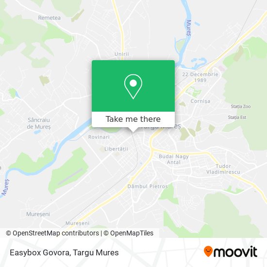Easybox Govora map