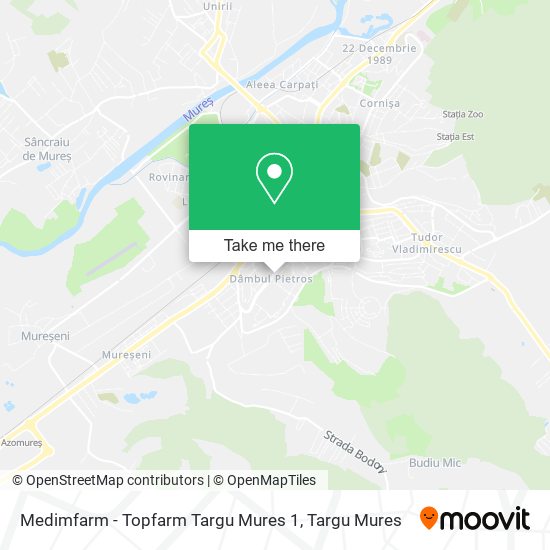 Medimfarm - Topfarm Targu Mures 1 map