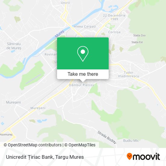 Unicredit Țiriac Bank map