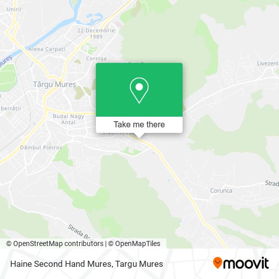 Haine Second Hand Mures map